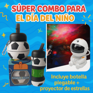 Botella plegable + proyector